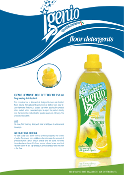 floor detergents - Opificio Toscano