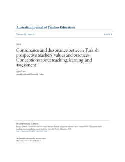 Consonance and dissonance between Turkish prospective