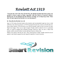 Rowlatt Act 1919