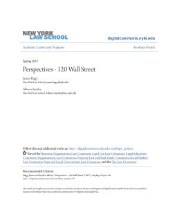 Perspectives - 120 Wall Street - DigitalCommons@NYLS
