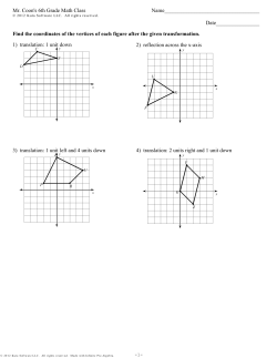 Mr. Coon`s 6th Grade Math Class