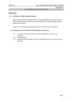 ITEM 3.3 Chair of Academic Board Report #14056 Appendix A