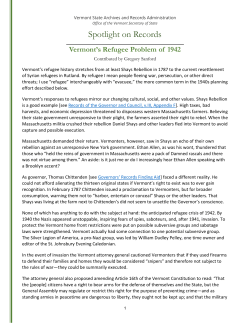 Spotlight on Records - Vermont Secretary of State