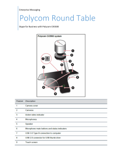 Polycom Round Table - UCF Computer Services