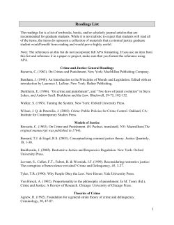 Readings List - Washburn University