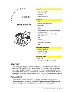 Overview Assessment - TI Education