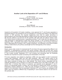 Another Look at the Separation of P- and S-Waves