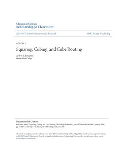 Squaring, Cubing, and Cube Rooting