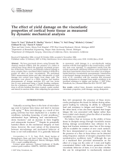 The effect of yield damage on the viscoelastic properties of cortical