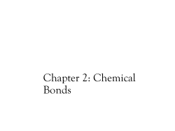 Chapter 9: Chemical Bonding I