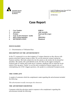 0180/14 - Advertising Standards Bureau