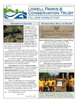 PRESIDENT`S LETTER BUNKER HILL ROLL OF HONOR