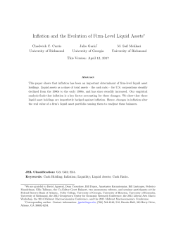 Inflation and the Evolution of Firm-Level Liquid Assets