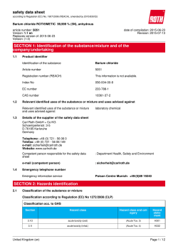 Safety Data Sheet: Barium chloride