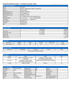 Property Record Card - Trumbull County Auditor