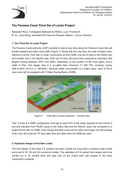 The Panama Canal Third Set of Locks Project