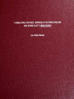 Formulating Fantasies: Marriage in Victorian England and George