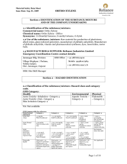 ORTHO-XYLENE Page 1 of 10 - Reliance Industries Limited