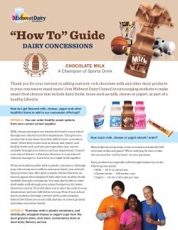 Dairy Concessions Guide