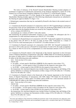 Information on related-party transactions
