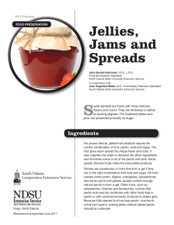 Jellies, Jams and Spreads