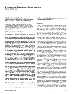 Cyclooxygenase-2 expression in human