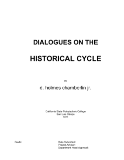 historical cycle - d holmes chamberlin jr - architect