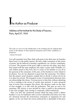 The Author as Producer