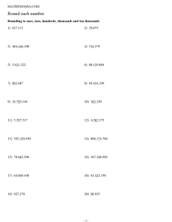 Rounding to ten thousands