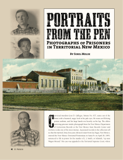 Related Article in El Palacio, Summer 2012