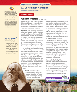 from Of Plymouth Plantation William Bradford c. 1590&ndash;1657