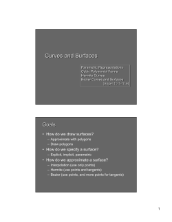 Curves and Surfaces