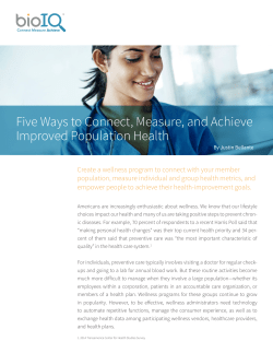 Five Ways to Connect, Measure, and Achieve Improved