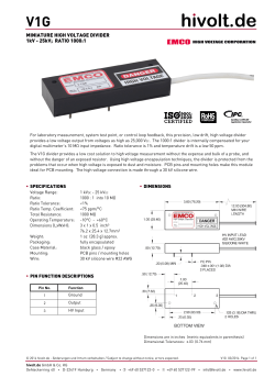 High Voltage Divider V1G