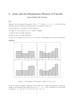 2 Areas and the Fundamental Theorem of Calculus