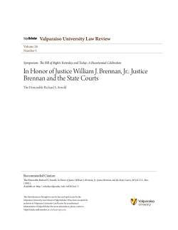 In Honor of Justice William J. Brennan, Jr.: Justice