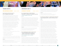 Breakout Session Descriptions