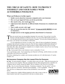 the circle of safety: how to protect yourself and your family - SAV