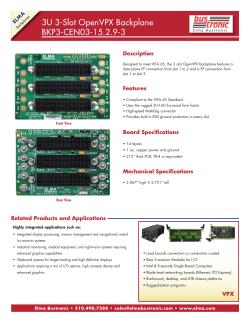 3U 3-Slot OpenVPX Backplane BKP3-CEN03-15.2.9-3