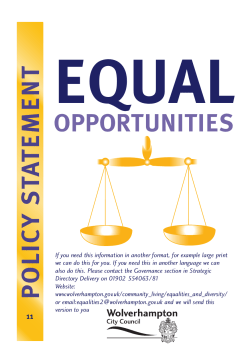 Equal Opportunities Policy Statement