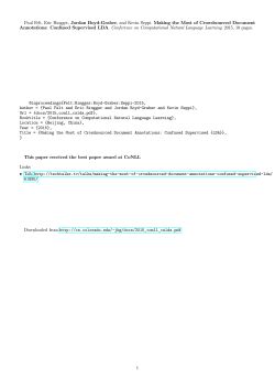 Confused Supervised LDA - Computer Science