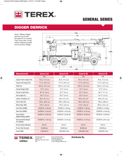 Terex General 65 Spec Sheet