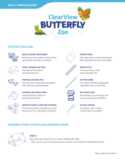 CONTENTS INCLUDE ASSEMBLE YOUR CATERPILLAR