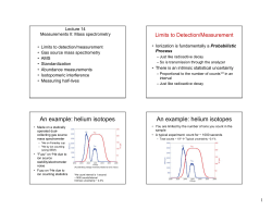 An example: helium isotopes An example: helium isotopes