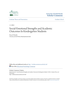 Social-Emotional Strengths and Academic Outcomes