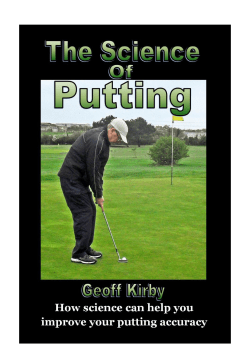 the science of putting a golf ball