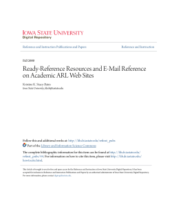 Ready-Reference Resources and E-Mail Reference on Academic