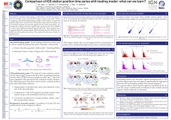 Comparison of IGS station position time series with loading model
