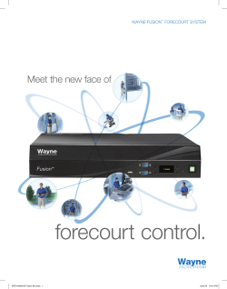 forecourt control. - Wayne Fueling Systems