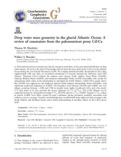 Deep water mass geometry in the glacial Atlantic Ocean: A review of